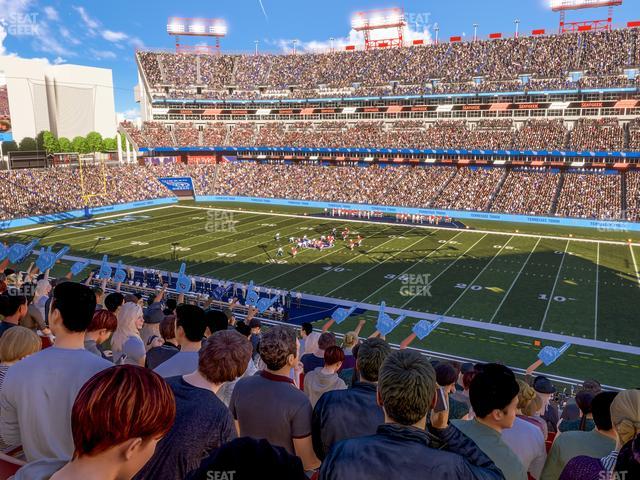 Nissan Stadium, Nashville TN - Seating Chart View