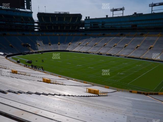 Lambeau Field, section 110, row 54, home of Green Bay Packers, page 1