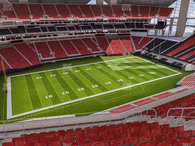 Mercedes-Benz Stadium, section 208, home of Atlanta Falcons, Atlanta  United, page 1