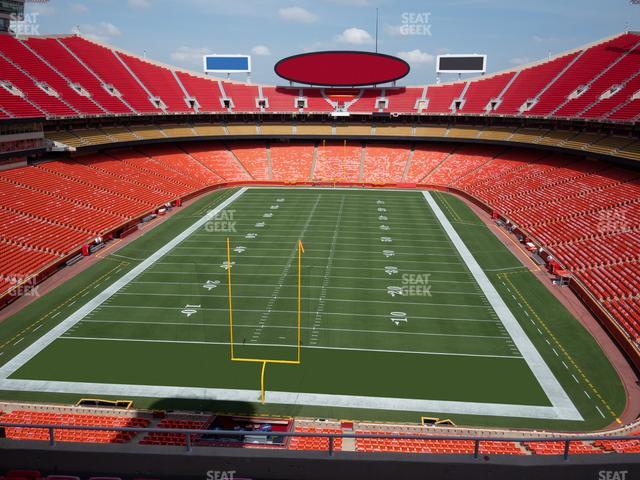 Arrowhead Stadium, section 312, row 12, home of Kansas City Chiefs, page 1