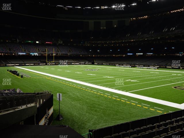 View of section F row 9 seat 6 Caesars Superdome #superdome #concert #