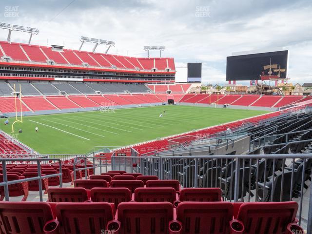 View from the club seats at Raymond James Stadium. Home of the Tampa Bay  Buccaneers. Learn more about these Seats at…