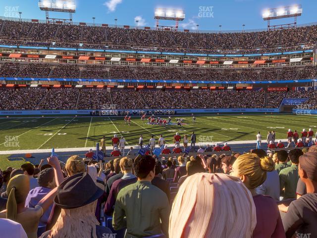 Nissan Stadium, section 113, home of Tennessee Titans, TSU Tigers, page 1