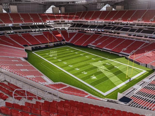 Mercedes-Benz Stadium, section 208, home of Atlanta Falcons, Atlanta  United, page 1