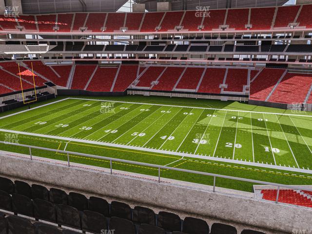 Mercedes-Benz Stadium, section 208, home of Atlanta Falcons